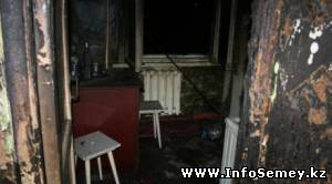 Нетрезвый мужчина выпрыгнул из окна горящей квартиры в Усть-Каменогорске