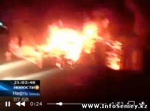 В Семее сгорел многоквартирный барак