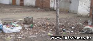 В Семее специалисты санэпидемнадзора проводят санитарную очистку городских улиц и сталкиваются с массой проблем