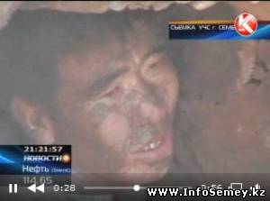 В Семее мужчина чудом остался жив, после того почти час провел под трёхметровым слоем глины