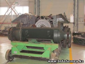 В Семее восстанавливают танк Т-34, участвовавший в боях Великой Отечественной войны