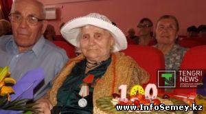100-летний юбилей подопечной Дома престарелых отметили в Семее