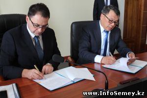 Бакырчикское горнодобывающее предприятие подписало меморандум с акиматом Жарминского района